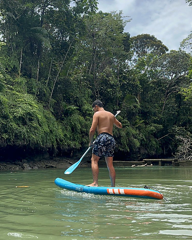 Paddleboard en el río